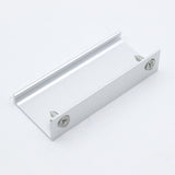 80mm/3.15" Silver Aluminum Home Kitchen Cabinets Drawers Collection Long Hole Centers Finger Edge Pull Tab Handle (2pcs)
