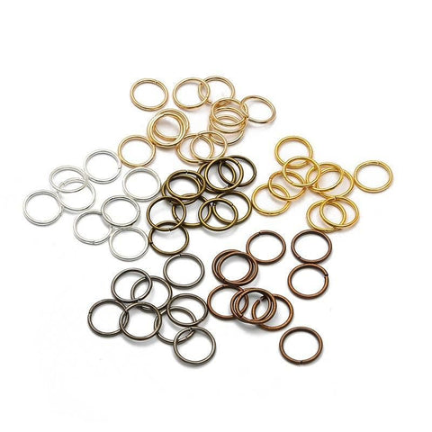 200pcs/lot 6 mm Copper Jump Rings Split Rings Connectors for DIY Jewelry Finding Making Accessories Supplies (Multicolor) In Australia - Darrahopens
