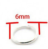 200pcs/lot 6 mm Copper Jump Rings Split Rings Connectors for DIY Jewelry Finding Making Accessories Supplies (Multicolor)