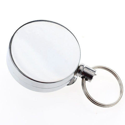 2 Pack Heavy Duty Retractable Badge Reels Metal Retractable Badge Holder with Carabiner, Keychain, Belt Clip In Australia - Darrahopens