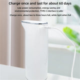 Simple Automatic Sensor Soap Dispenser Foaming Soap Pump Dispenser Plastic Shower Dispenser 300ml White Easy to use