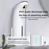 Simple Automatic Sensor Soap Dispenser Foaming Soap Pump Dispenser Plastic Shower Dispenser 300ml White Easy to use