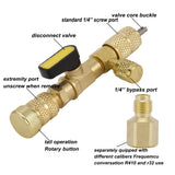 Valve Core Removal Tool, Brass Adapter, 20pcs Valve Cores and 10pcs Brass Nuts, Air Condition Repair Tool In Australia - Darrahopens