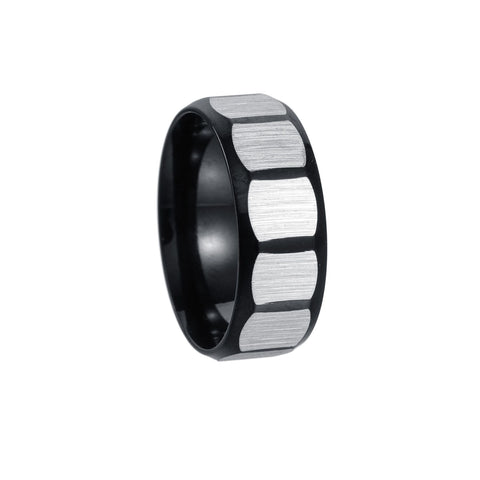 3 pcs 8MM Comfort Fit Tungsten Carbide Wedding Band Square Faceted Ring Matte Fit Tungsten Wedding Band Faceted Promise Ring(8) In Australia - Darrahopens
