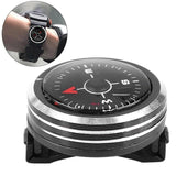 Compass Hiking, Mini Pocket Compass Outdoor Hiking Camping Accessories Mini Watch Button Precision Navigation Strap