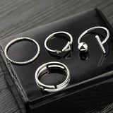 4Pcs Sterling Silver for WomenWrap Cuff Simple Band Hypoallergenic Adjustable Summer Beach Jewelry Set In Australia - Darrahopens