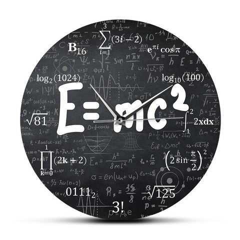 Wall Clock Kitchen Clocks E=mc2 Math Formula Wall Clock Theory of Relativity Silent Wall Clock Physics Scientist Teacher School In Australia - Darrahopens