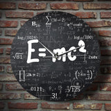 Wall Clock Kitchen Clocks E=mc2 Math Formula Wall Clock Theory of Relativity Silent Wall Clock Physics Scientist Teacher School