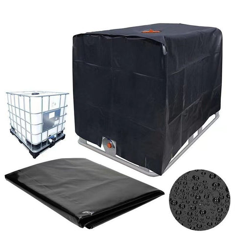 Tote Cover Outdoor Rain Barrel Water Tank for 1000L 420D Protective Cover Sunshade Waterproof Protective Hood