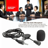 Universal 3.5MM Mini Portable Microphone with Microphone Hands-Free Clip Hands-Free Communication PC Laptop Speaker