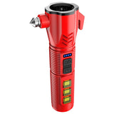 2 pcs Powered Car Safety Hammer Flashlight with Seatbelt Cutter, LED High Lumens,, USB Charging, Attraction, Portable Design