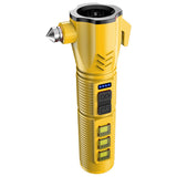 2 pcs Powered Car Safety Hammer Flashlight with Seatbelt Cutter, LED High Lumens,, USB Charging, Attraction, Portable Design