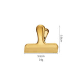 6 Packs Gold Chip Clips Bag Clips Food Clips, Bag Clips for Food, Clips for Food Packages, Air Tight Seal Kitchen Clips Snack