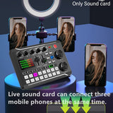 Soundboard,Sound Effects Board,Sound Board,Sound Mixer Board,Bluetooth-Compatible Sound Card with Multiple Sound Effects