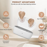 Rechargeable Hearing Aids for Seniors Adults, In Ear Hearing Aid Not Amplifier, Hearing Aides for Hard Severe Hearing Loss