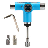 Skate Tool All-in-One, Multi-Function Portable Skateboard T Tools Accessory - with T-Type Allen Key and L-Type Phillips Head