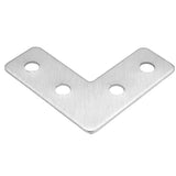 Flat Plate L Shape, 40mmx40mm, Stainless Steel 304 Angle Corner Brace Repair Brackets, Pack of 10 Brace Repair Brackets