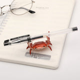 4PCS New Creative Cute Crab Pen Holder Weightlifting Crabs Pen Stand Pen Holder for Desk Stationery Gift