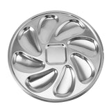 Oyster Tray 9inch/23cm Stainless Steel Oyster Shell Shaped Kitchen Oyster Dinner Plate Serving Seafood Server Plate Clam