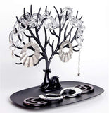 2 pcs Antique Birds Tree Stand Jewelry Display Necklace Earring Bracelet Holder Organizer Rack Tower Black and white In Australia - Darrahopens