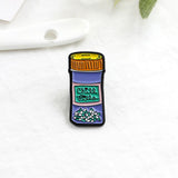 2 pcs Enamel Pin Brooch, Funny Cartoon Medical Design, Lapel Pin for Women Men Teens Adults Drug Pill Love Me Medicine