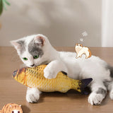 Creative Cat Toy 3D Fish Simulation Soft Plush Anti-Bite Catnip Interaction Chewing Fake Cat Fish Toy Pet Accessories