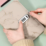 3 pcs Marble Diary with Lock, 100 Pages College Ruled Secret Journal with Lock, Waterproof Diary with Lock, Journal with Lock