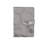 3 pcs Marble Diary with Lock, 100 Pages College Ruled Secret Journal with Lock, Waterproof Diary with Lock, Journal with Lock