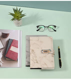 3 pcs Marble Diary with Lock, 100 Pages College Ruled Secret Journal with Lock, Waterproof Diary with Lock, Journal with Lock