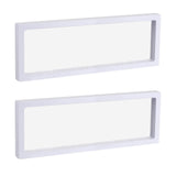 Floating Frame Display Holder Stand 3D Jewelry Display Box White for Ring Necklace Bracelet Earring Pack of 2 In Australia - Darrahopens