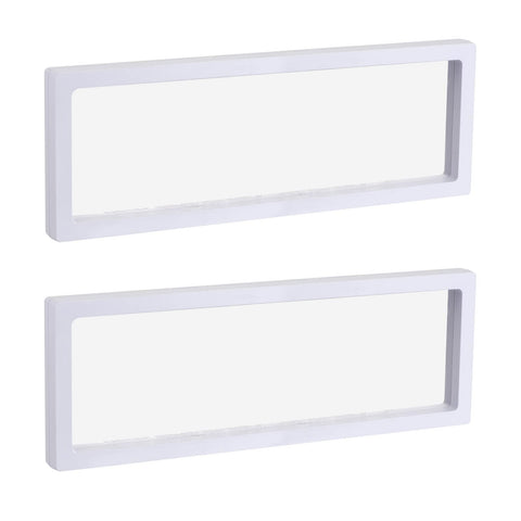 Floating Frame Display Holder Stand 3D Jewelry Display Box White for Ring Necklace Bracelet Earring Pack of 2 In Australia - Darrahopens