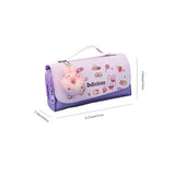 Donuts Pencil Case Cute Cartoon Pen Holder Large Capacity Pencil Pouch Box Aesthetic Pen Case Three-layer Pencil