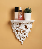 Wall Mounted Decor Shelves, Classic Wall Display Organizer, Retro Hollow Carving Art Ornament Rack, Baroque Style Decorative