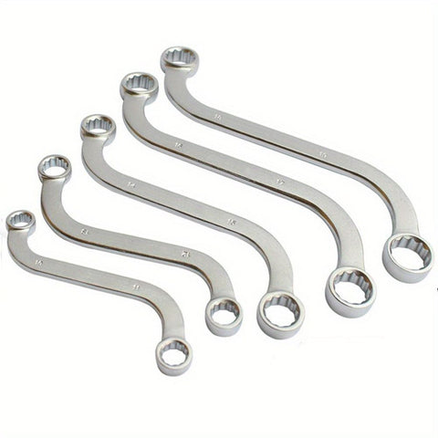 S-Style Box Wrench Set Metric S-Style Wrench with Double , S-Shaped Wrench for Vehicle Maintenance Machinery, 5Pcs In Australia - Darrahopens