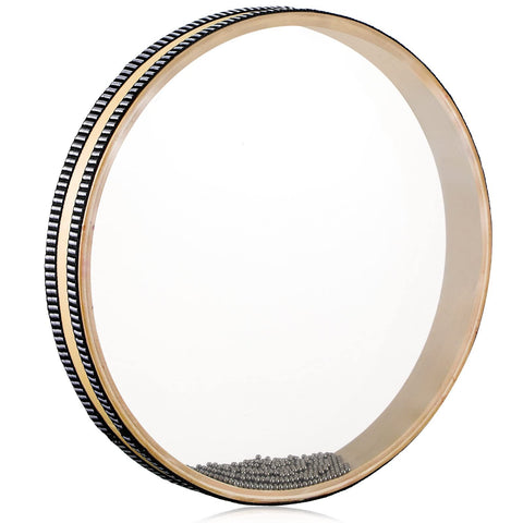 Drum 6 Inches Wave Bead Hand Drum Natural Color Sound Drum Percussion Wave Drum with Hardwood Shell Sea Drum Musical