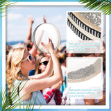Drum 6 Inches Wave Bead Hand Drum Natural Color Sound Drum Percussion Wave Drum with Hardwood Shell Sea Drum Musical