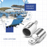 2 pcs Top Cap Eye End Boat Fitting, Stainless Steel Top Hardware , Marine Hardware Stainless Steel Top Fittings Boats Marine