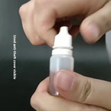 10 PCS Empty Plastic Squeezable Dropper Bottle Portable Empty Squeezable Dropper Bottle Container with Screw Cap 5ML