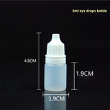 10 PCS Empty Plastic Squeezable Dropper Bottle Portable Empty Squeezable Dropper Bottle Container with Screw Cap 5ML