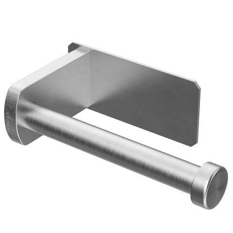 Toilet Roll Holder Wall Mounted - Self Adhesive, Stainless Steel Toilet Paper Holder for Bathroom & Kitchen - Waterproof