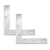 2 pcs Angle Bracket Stainless Steel L Shape Corner Brace Joint Bracket Furniture Cabinet Screens Wall Bracket Furniture Fastener