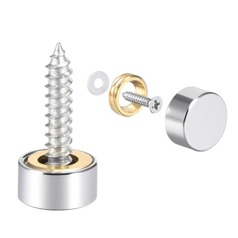 Mirror Screws Decorative Caps Cover Nails Polished Stainless Steel 10mm 8pcs Diameter Mirror Decorative Screws In Australia - Darrahopens