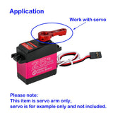 2PCS Aluminum Servo Horn Arm 25T Steering Arm Compatible with power Standard 25T Servo Motor RC Car Truck