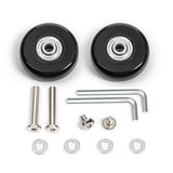 Luggage Suitcase Wheels Replacement Kit with Inline Outdoor Skate Replacement Wheels, One Set of (2) Wheels