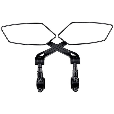 Mirror Seat Raised, Bicycle Rearview Mirror Rotated 360 Degrees, Motorcycle Rearview Mirror Modified with Large(1 Pair)