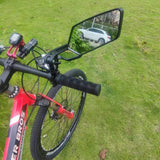 Mirror Seat Raised, Bicycle Rearview Mirror Rotated 360 Degrees, Motorcycle Rearview Mirror Modified with Large(1 Pair)