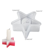 Tea Light Candle Holder Silicone Molds, Star Shape Candlestick Epoxy Casting Silicone Molds for DIY Jewelry Box