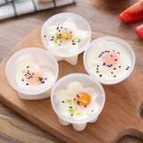Egg Poacher, 4 Pcs Egg Cooker Cups Egg Steamer with Lid and Oil Brush, Individual Egg Boiler for Breakfast, Hard Boiled In Australia - Darrahopens