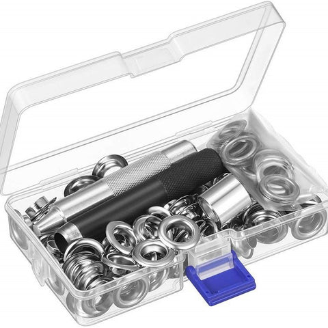 100 Sets Metal Eyelets, Eyelets and Grommets Eyelet Kit, Round Inner Hole DIY Rivet for Canvas, Shoes, Clothing, Bead Cores In Australia - Darrahopens
