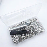 100 Sets Metal Eyelets, Eyelets and Grommets Eyelet Kit, Round Inner Hole DIY Rivet for Canvas, Shoes, Clothing, Bead Cores In Australia - Darrahopens